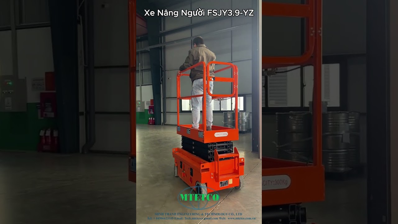 Xe Nâng Người Tự Hành EVERLIFT Di Chuyển Linh Động,Xe Mới An Toàn Hiệu Quả.