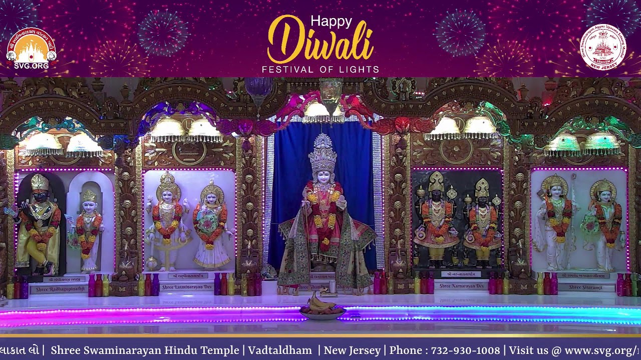 Live Darshan - New Jersey || SSAUSM | Shree Swaminarayan Hindu Temple | Vadtal Dham