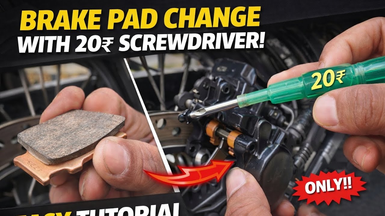 How to change Breakpad easily in just 20rs screw driver | Kannada | ಹೇಗೆ ಬದಲಾಯಿಸುವುದು