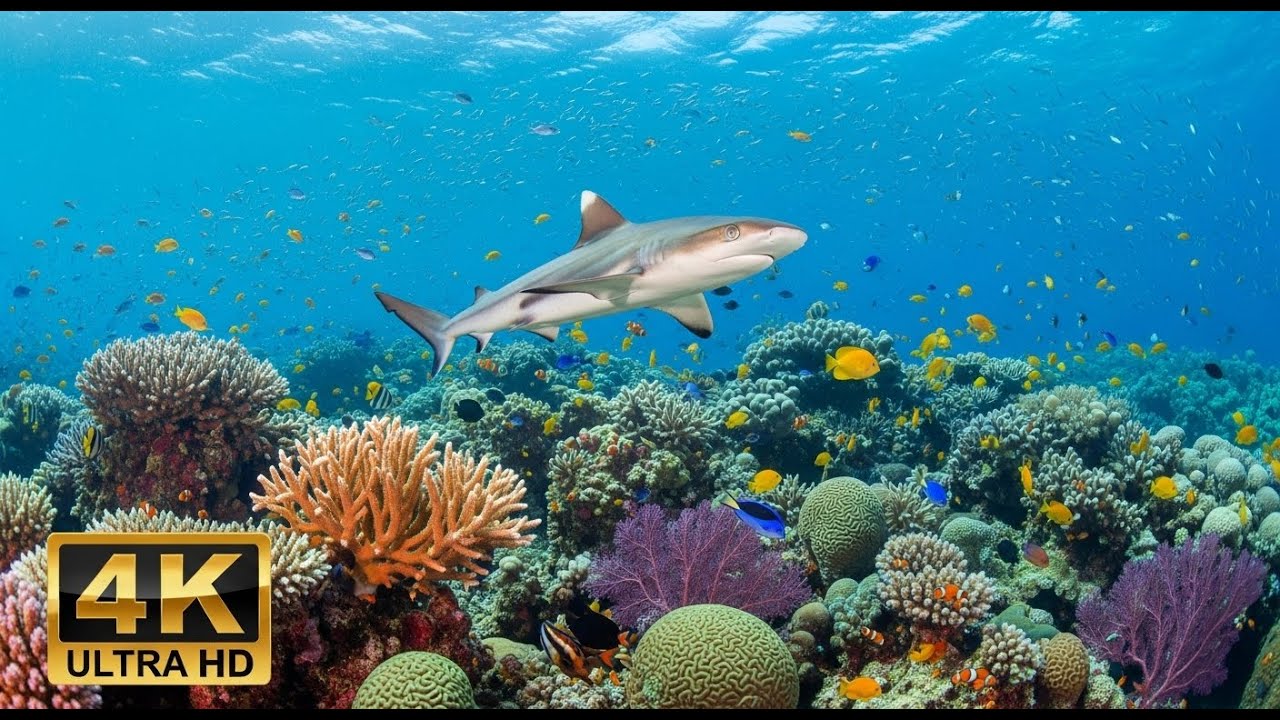 🐟 4K Aquarium Screensaver – Colorful Tropical Fish & Peaceful Ocean Ambience