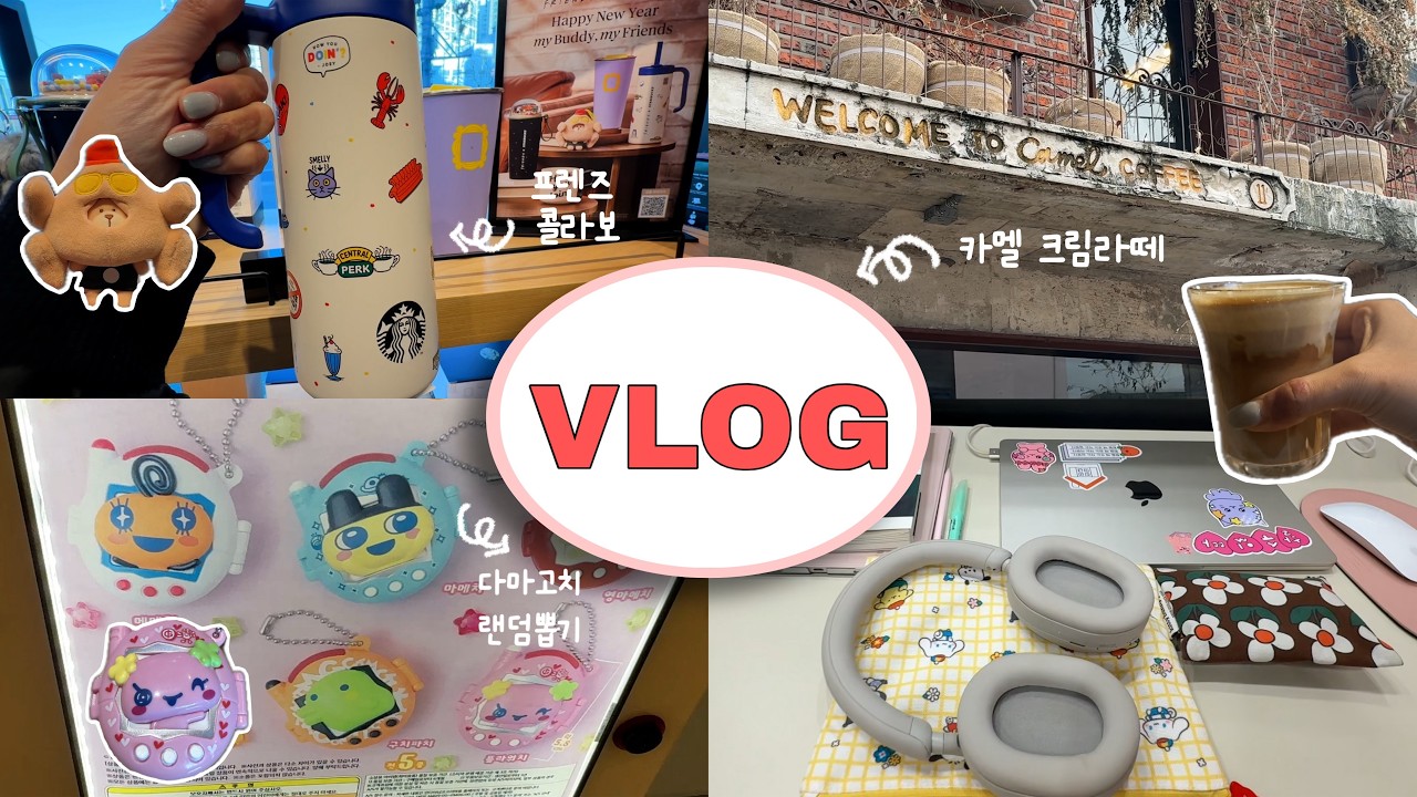 직장인 일상 혼자놀기ㅣ가챠랜덤뽑기ㅣ다이소5만원깡ㅣ스타벅스 프렌즈 콜라보ㅣ영화관대관? 혼자 영화보기