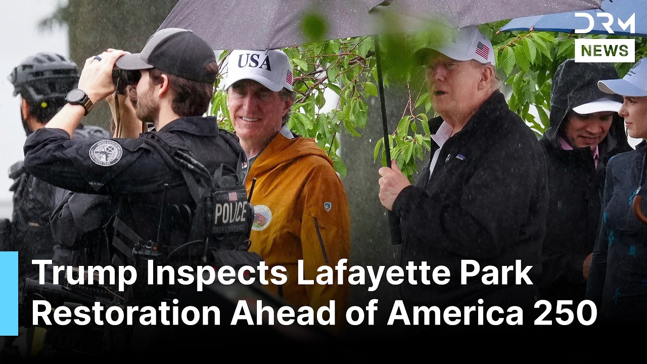 Trump Tours Restored Lafayette Park, Inspects Progress of White House Renovation Project | AC1G