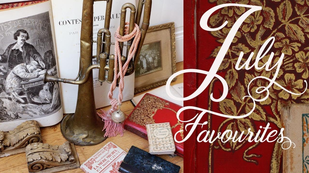 JULY FAVOURITES 2019- FRENCH BROCANTE FINDS, OLD BOOKS  | Merveilles en Papier