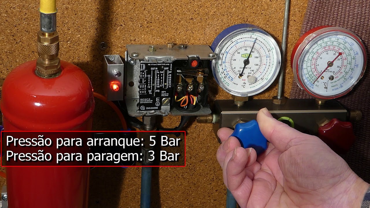 #006 - Pressostato de aspiração,  ajuste fora da instalação