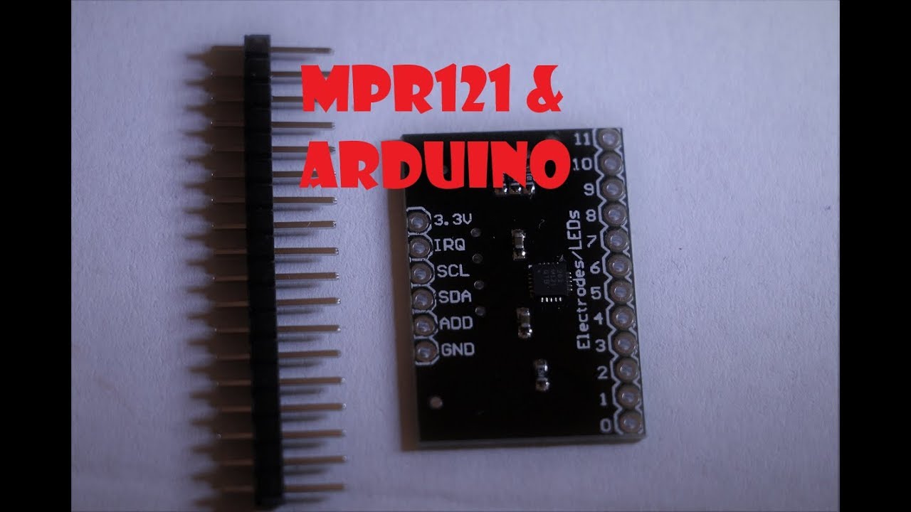 MPR121 turn (almost) any surface to a touch button for arduino