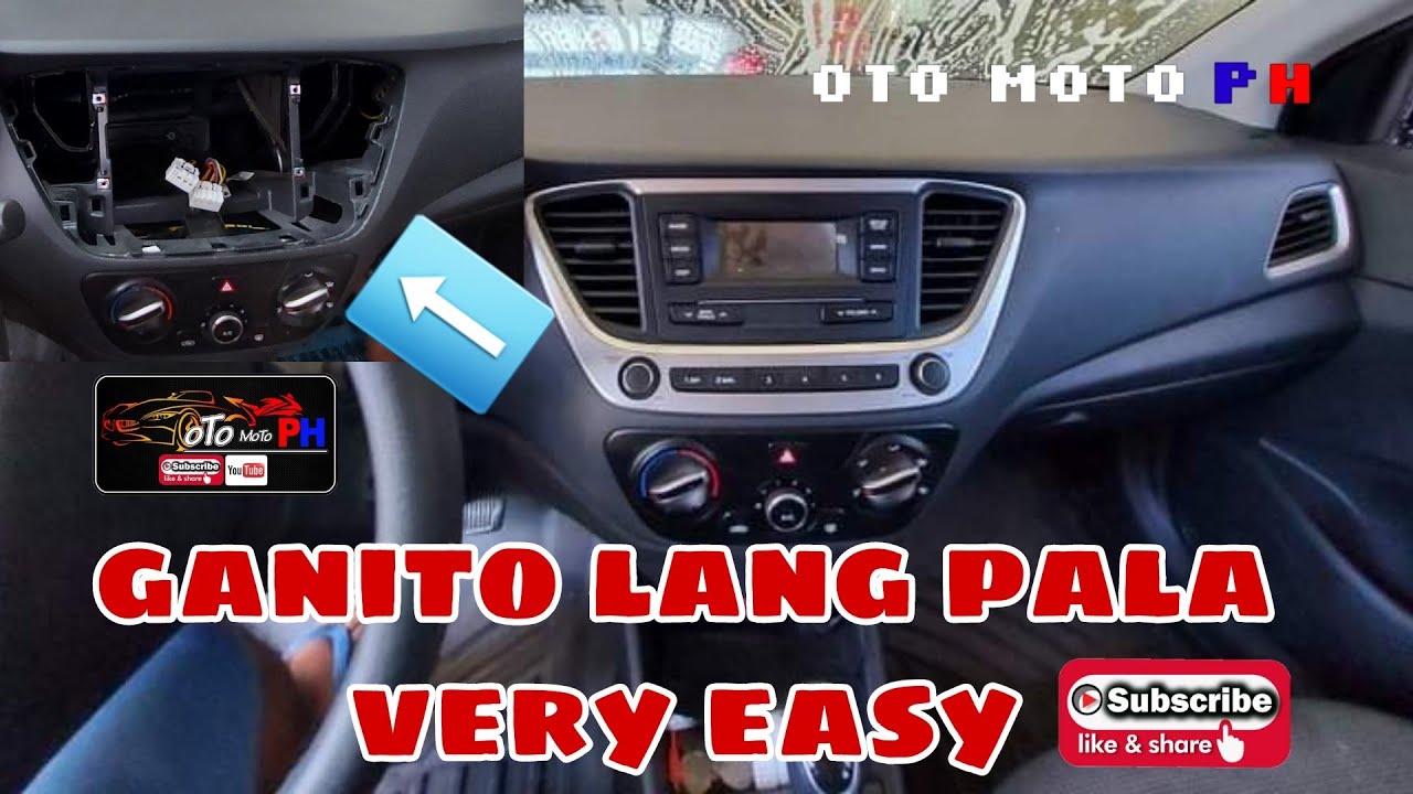HOW TO REMOVE HYUNDAI ACCENT STOCK CAR STEREO | HEAD UNIT