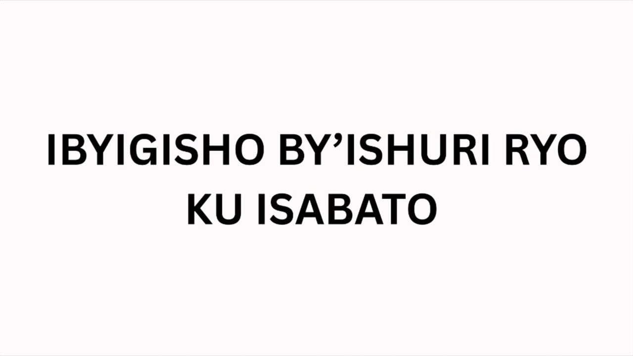  DUSOHOZA IBYO IMANA IKORERA MURI TWE( Kuwa mbere, 25/1/2026)
