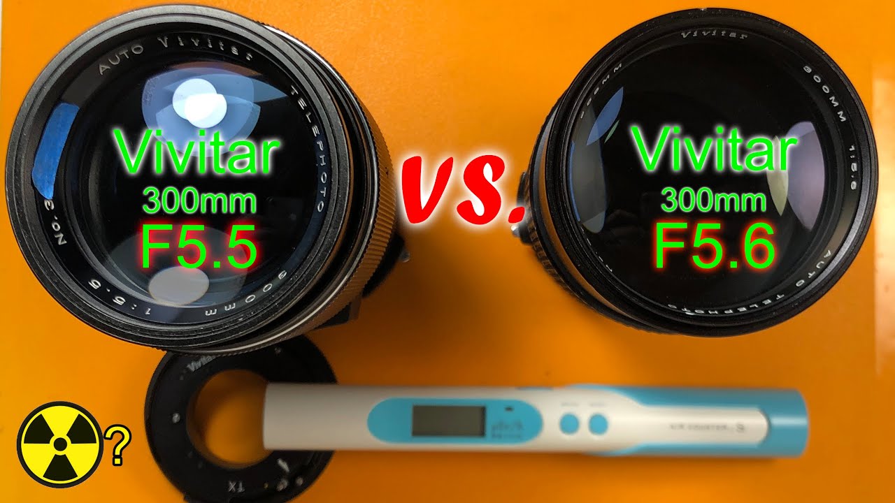 Vivitar 300mm F5.5 lens vs. Vivitar 300mm F5.6 lens. (VIDEO FIXED)