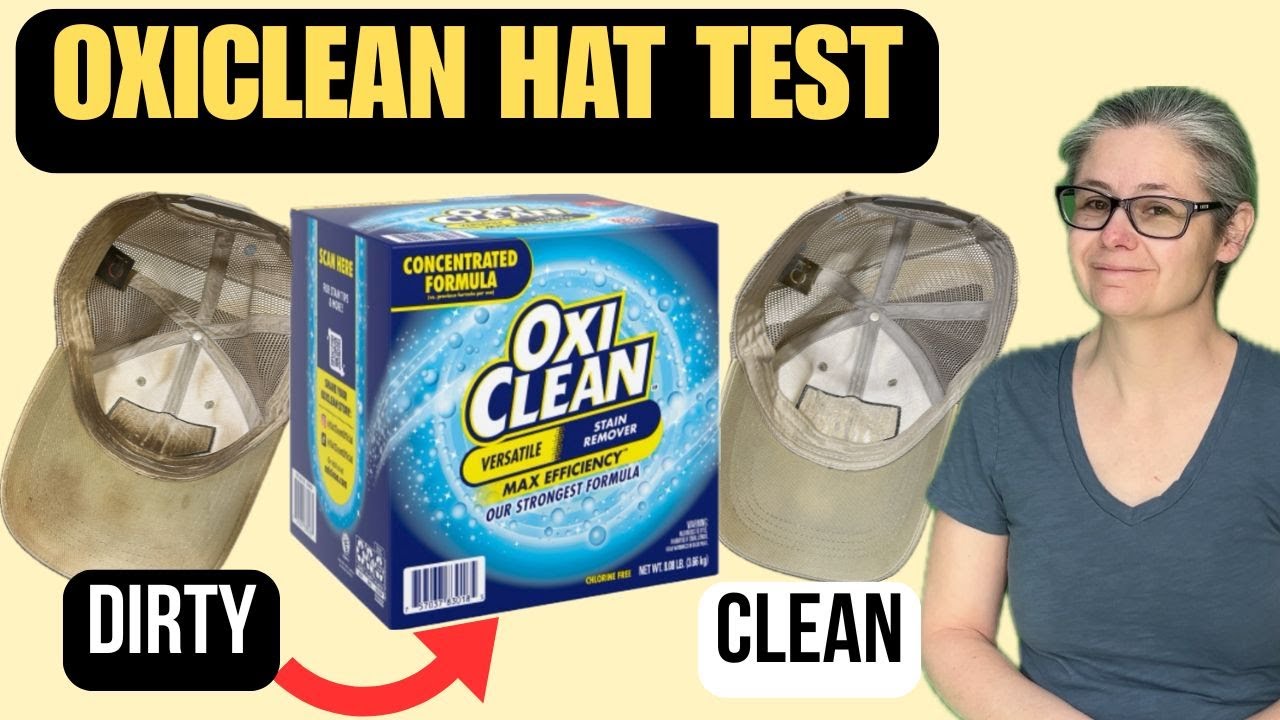 Can OxiClean REALLY Clean Dirty Hats? Baseball Cap Test!