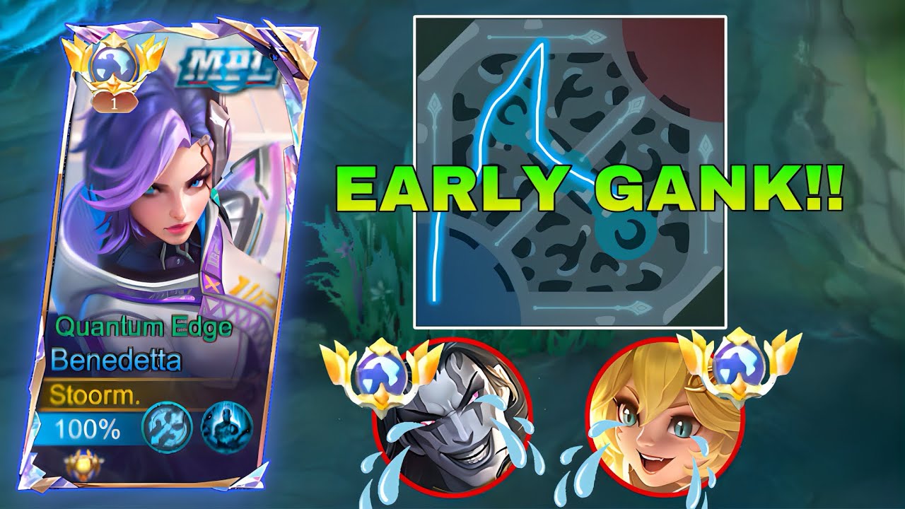 BENEDETTA DESTROYS EARLY GAME – PERFECT GANKS! | BENEDETTA GAMEPLAY | MLBB |