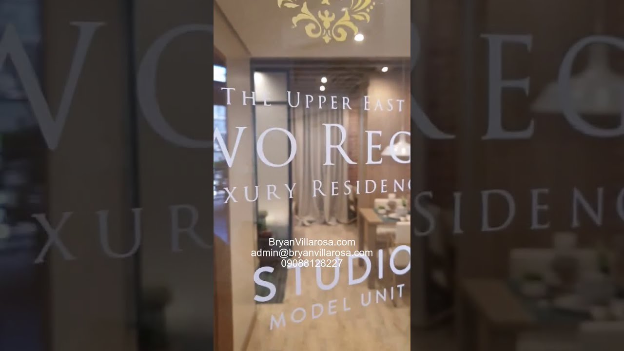 Two Regis Studio Unit Model | Bacolod Megaworld UpperEast