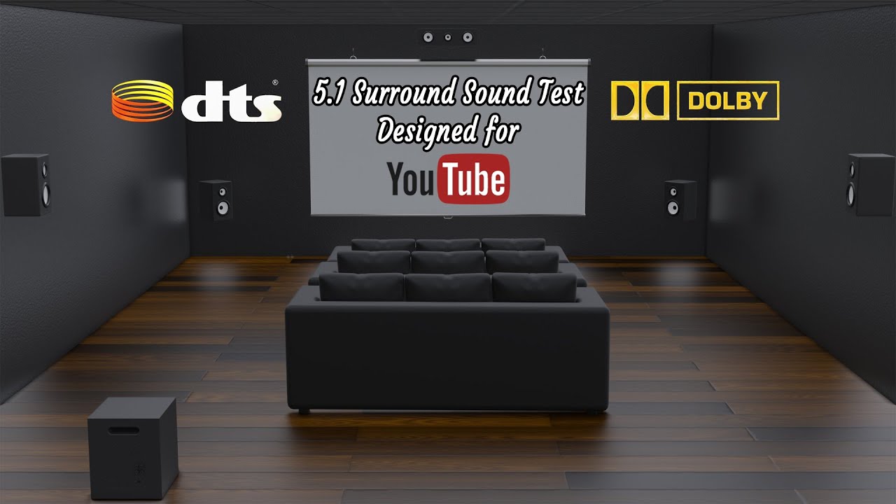 Verified 5.1 Surround Sound Test - Speaker Identification (YouTube is Limited to Only 5.1 Channels)