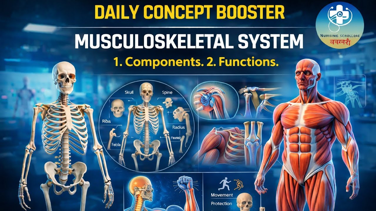 COMPONENTS AND FUNCTIONS OF MUSCULOSKELETAL SYSTEM [DAILY CONCEPT BOOSTER]