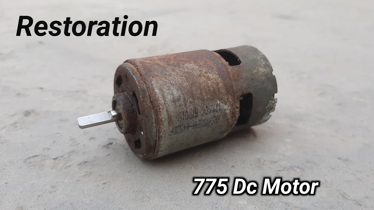 Very Rusty 775 Dc Motor Restoration
