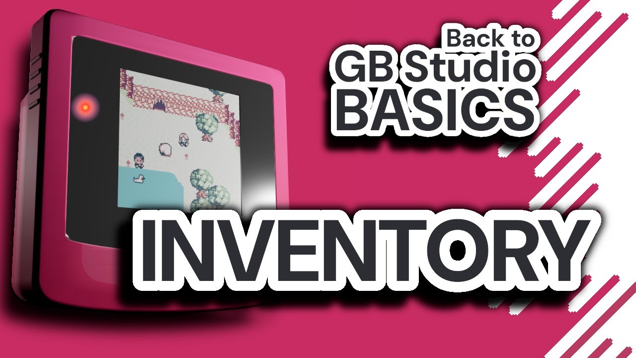 How to make a curated inventory system in GB Studio 4 tutorial