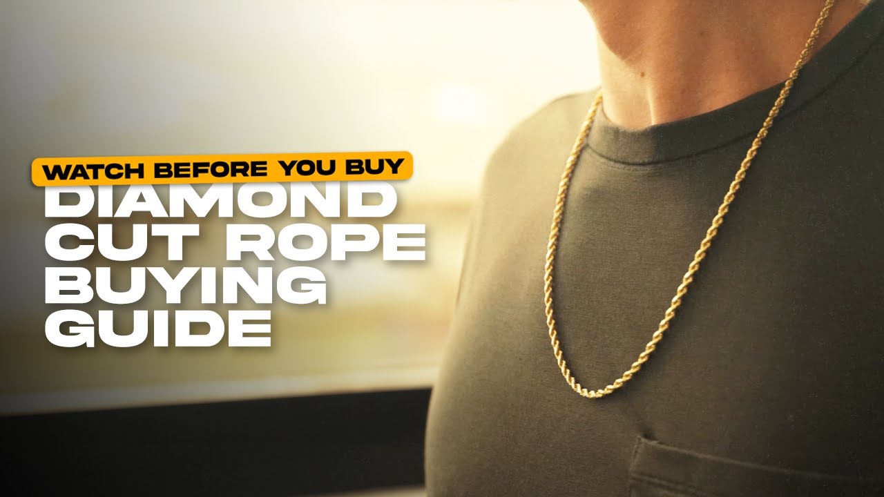 Diamond Cut Rope Chain Size Comparison