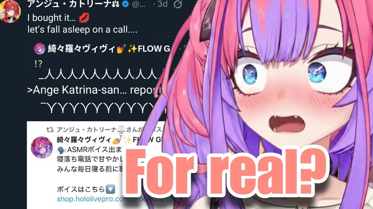 Vivi Gets So Embarrased When She Finds Out Ange Bought Her Voice Pack [Hololive/Nijisanji]