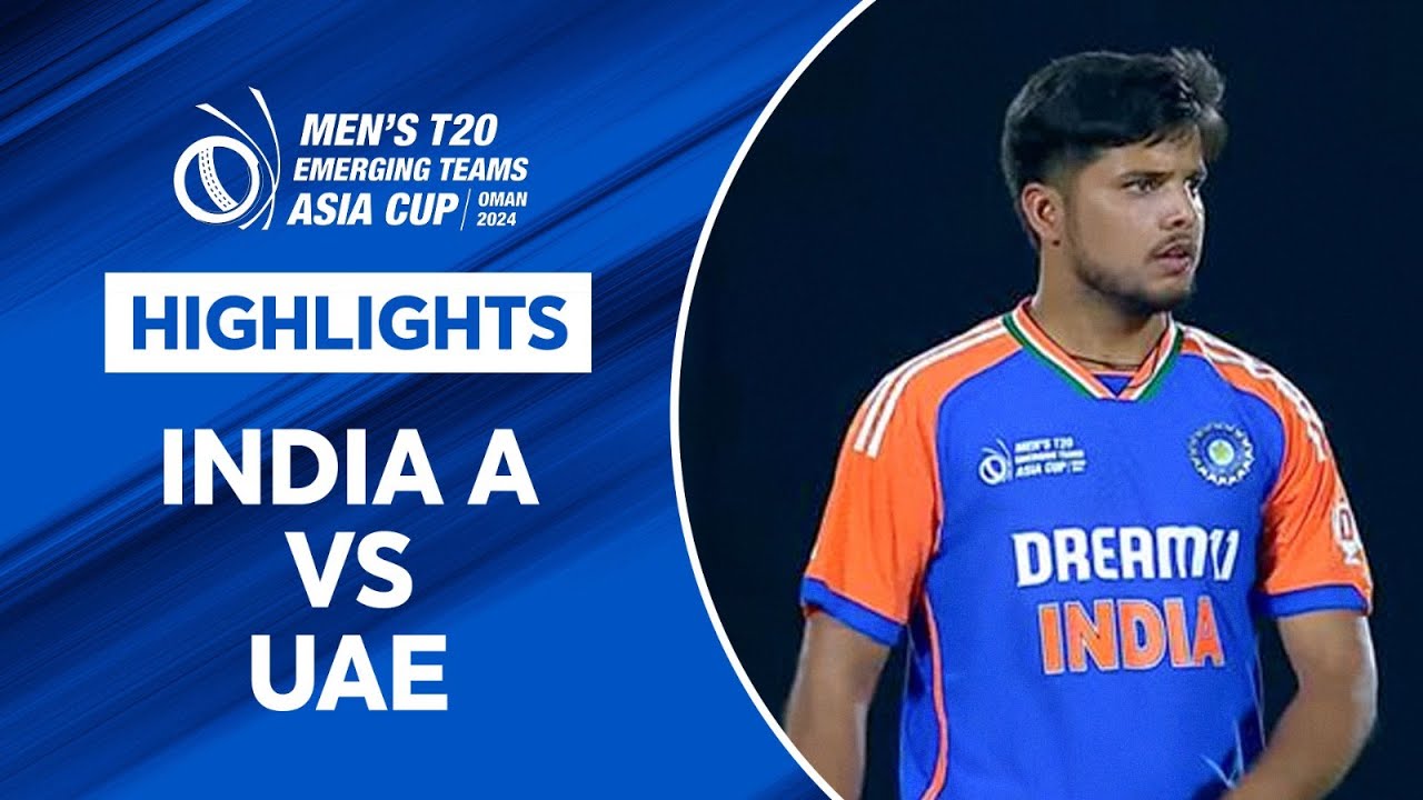 Highlights: India A won by 7 wickets against UAE! | Match 8 | 