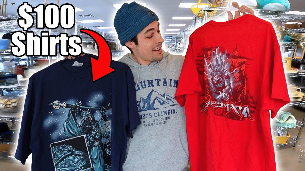 I Found Vintage Anime Shirts At This Thrift Store (WORTH HUNDREDS!)
