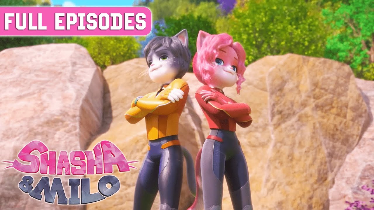 Shasha & Milo | S1 E1-3 | Cats & Curiosities, Be More Cat, Frankencat | TRIPLE EPISODE