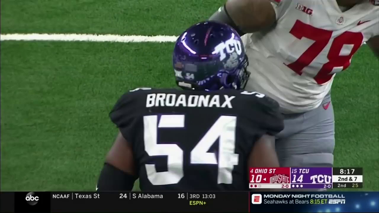 J K  Dobbins (OSU RB #2) vs TCU