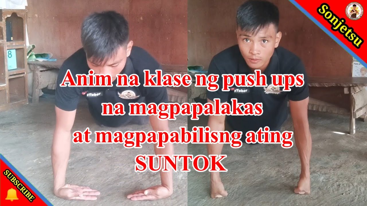 Paano mag push ups | anim (6) na klase ng push ups magpapalakas mag papabilis ng SUNTOK