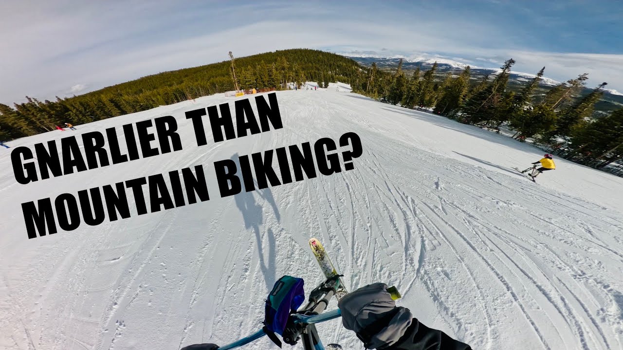 Went ski biking for the first time today to see how different it was to mountain biking