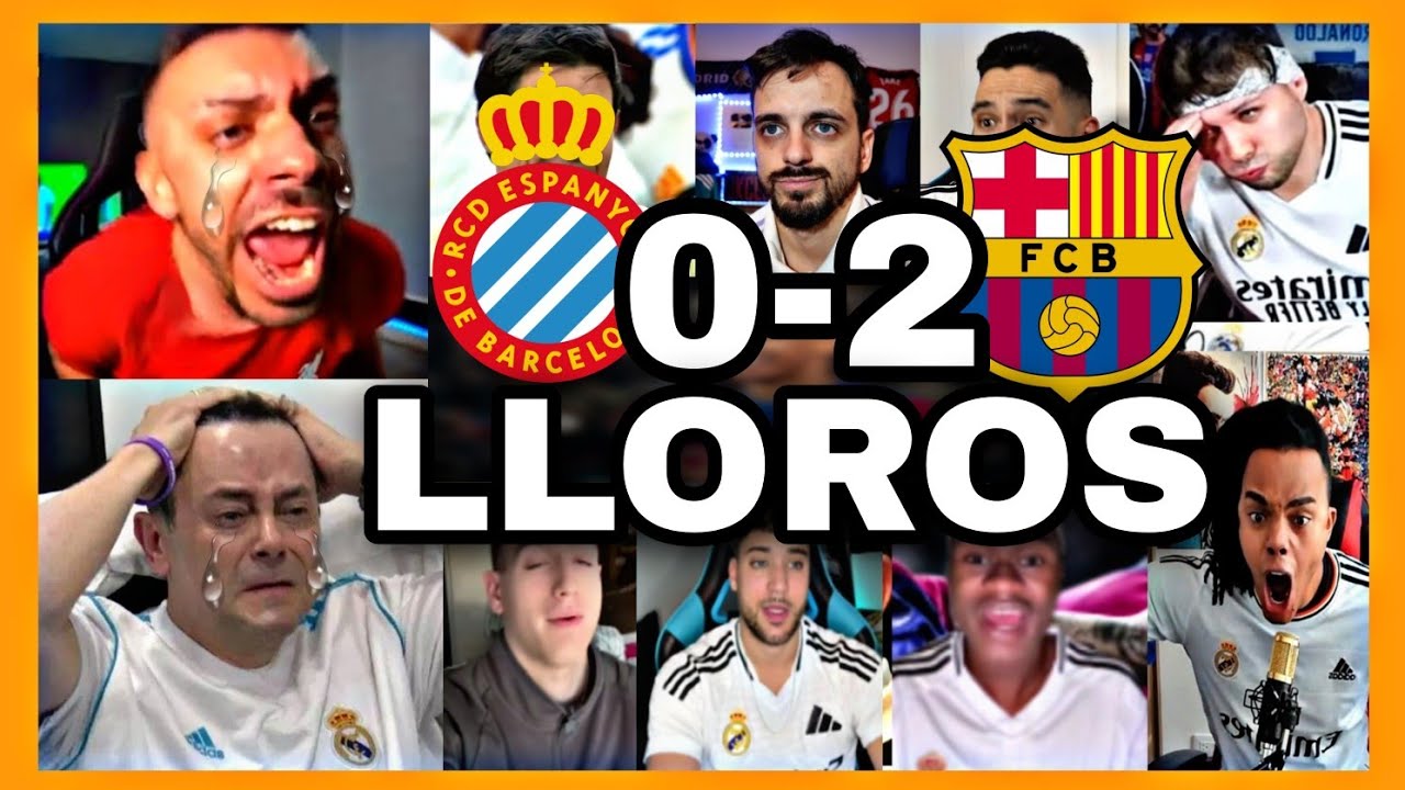 🤣🔥LOS MEJORES LLOROS MADRIDISTAS EN EL BARCELONA 2 ESPANYOL 0 (JOAN GARCIA EN SU PRIME)