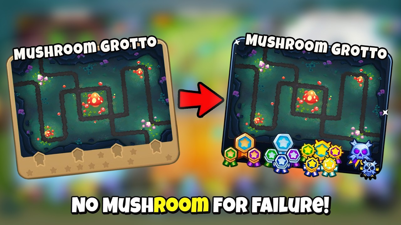 How Fast Can You Black Border Mushroom Grotto in BTD6?