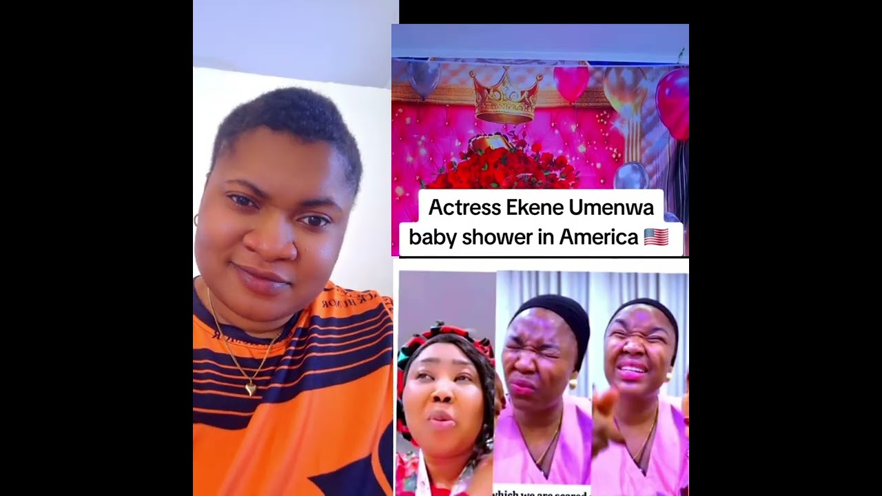 Actress ekene Umenwa baby shower in America, Omo This Lady too try for ekene for this bab#everyone 