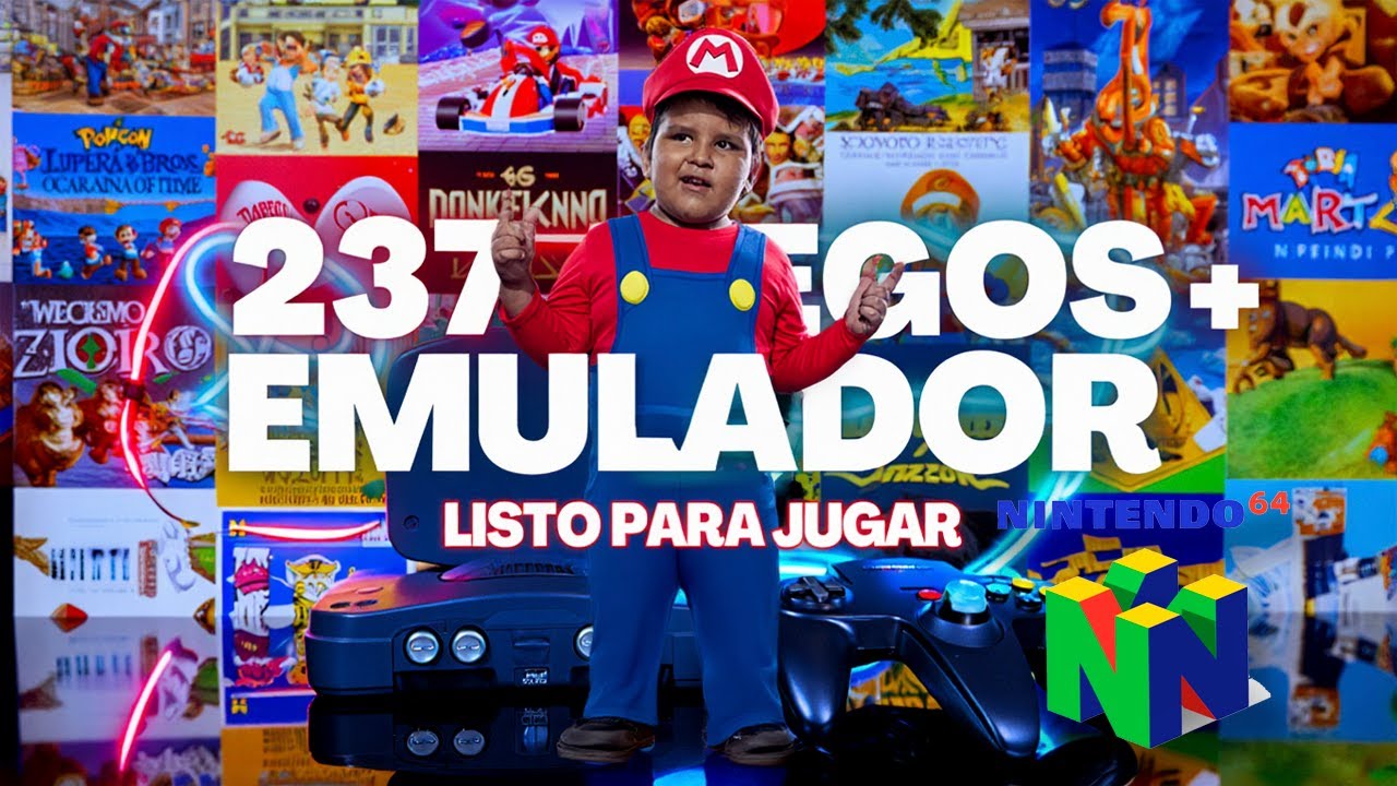 🎮 Emulador N64 + 237 Juegos ¡TODO en un Solo Pack! | Descarga e Instalación Fácil 😋