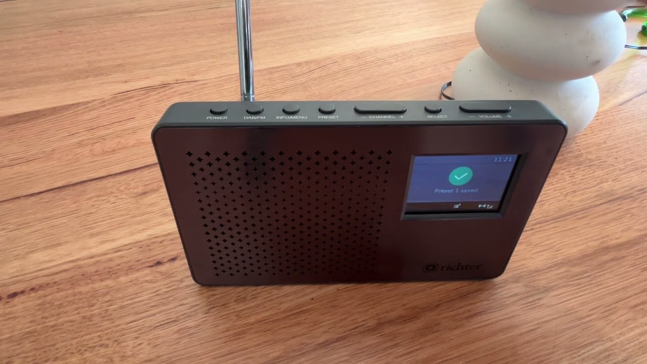 Richter RR26 Core+ DAB Radio, How to save a Preset radio station.