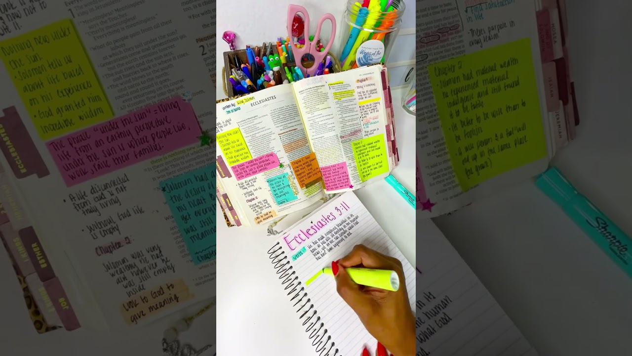 Bible Study Tips For Quiet Time With Jesus 🩷 #biblestudytips #biblestudy #studyBible