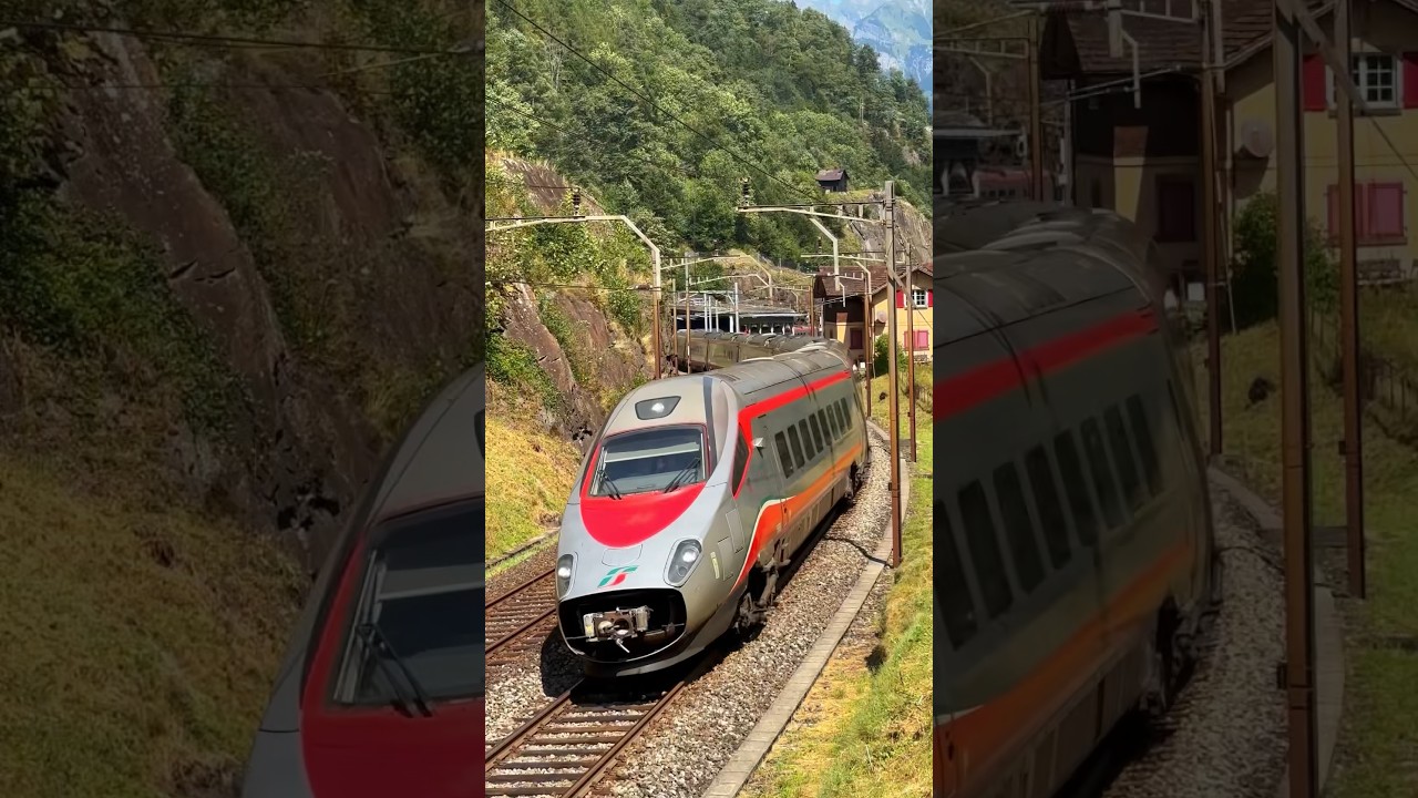 🚆 Doppeltes Vergn&uuml;gen: Zwei ETR 610 von FS auf der Gotthardstrecke &ndash; eingefangen im Fellital! ☀️