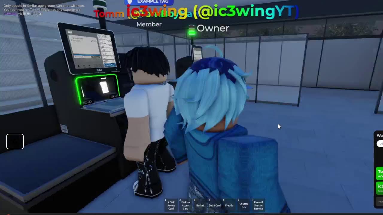 Playing My new wip roblox store game and others
