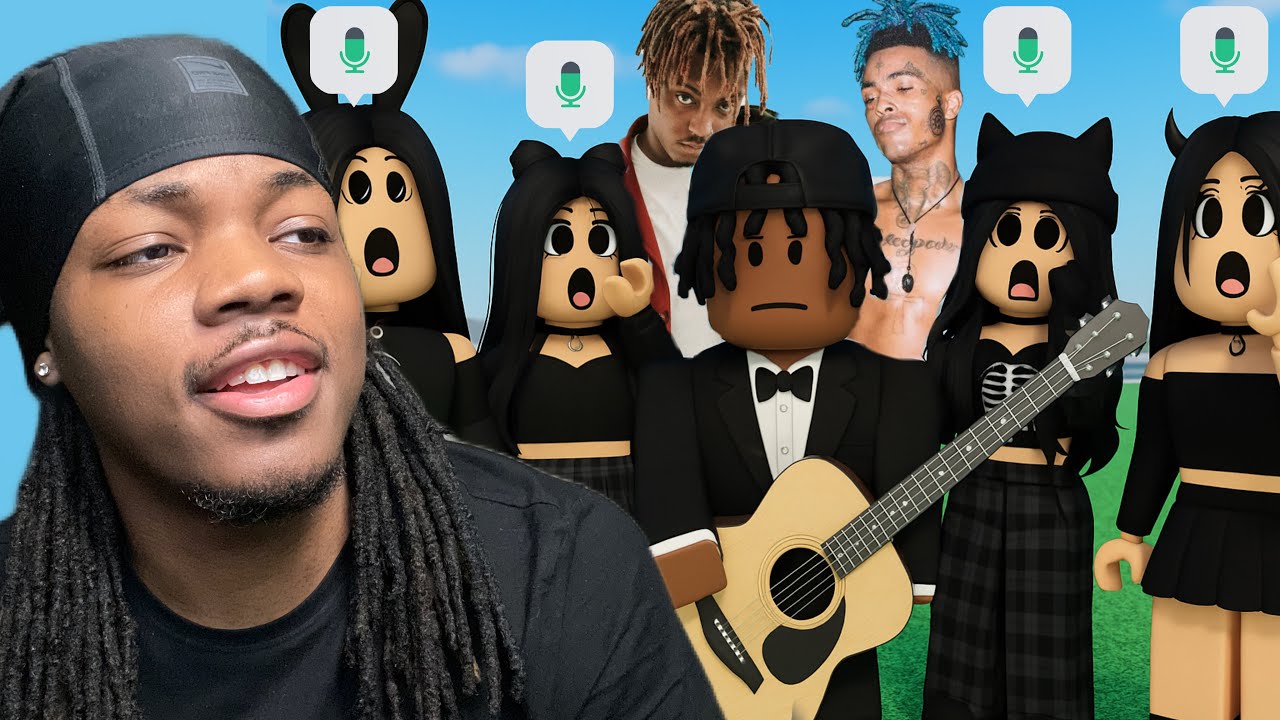 Пою XXXTENTACION и JUICE WRLD для E-Girls в режиме «MIC UP!» (голосовой чат Roblox)