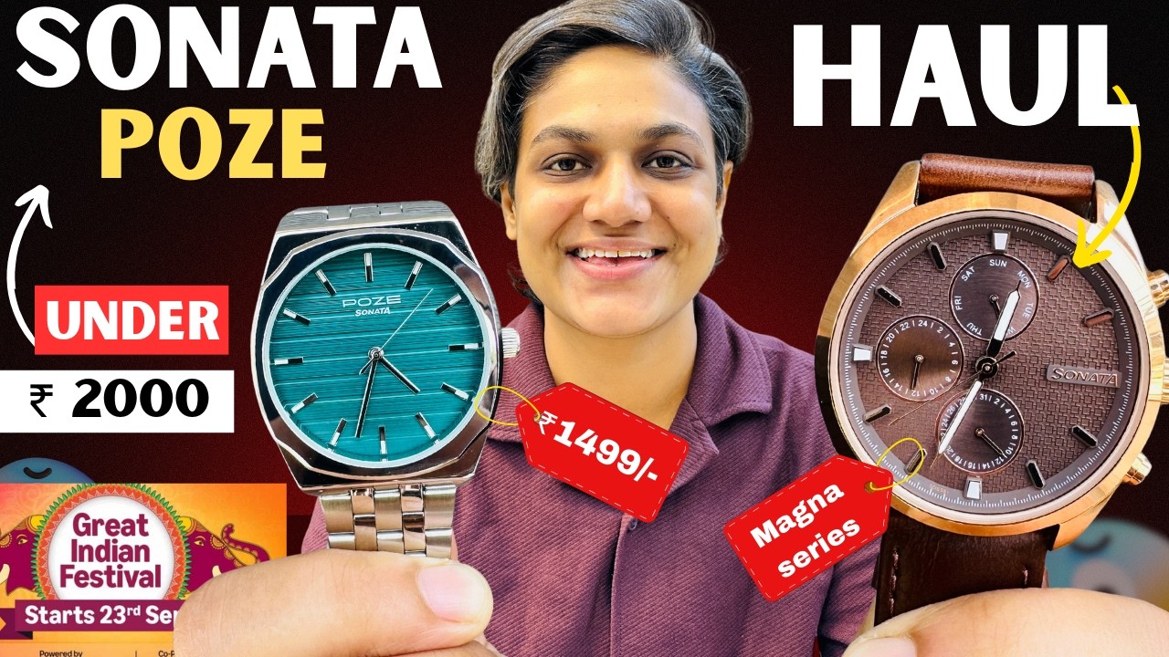 5 Best Sonata Poze Watches for Men Under ₹2000🔥Sonata Poze Watch Haul | Amazon Sonata Watch Articles