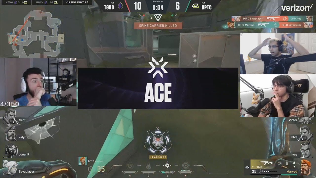 OpTic Marved ACE vs THE GUARD in ICELAND (ShahZaM Tarik TenZ Reacts)