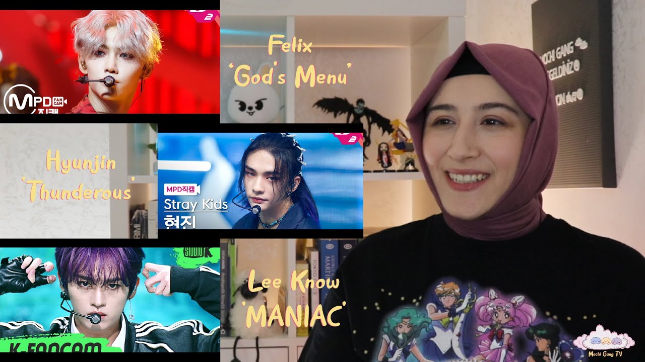 Felix ‘God's Menu’ & Hyunjin 'Thunderous' & Lee Know 'MANIAC' FanCam REACTION | KPOP TEPKİ