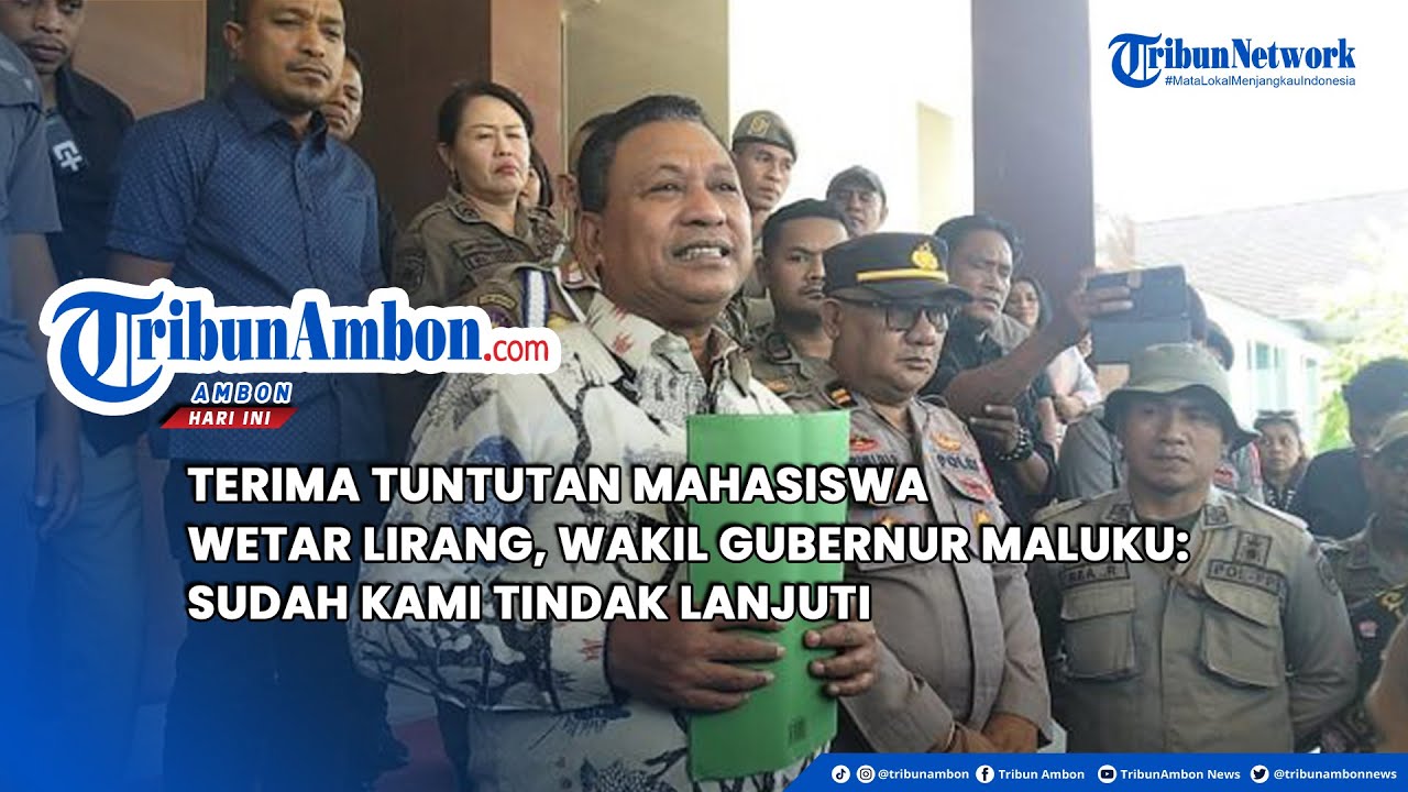 Terima Tuntutan Mahasiswa Wetar Lirang, Wakil Gubernur Maluku Sudah Kami Tindak Lanjuti