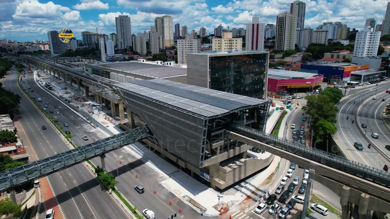 OBRAS LINHA 17 OURO MONOTRILHO PÁTIO ÁGUA ESPRAIADA NOS DETALHES FINAIS