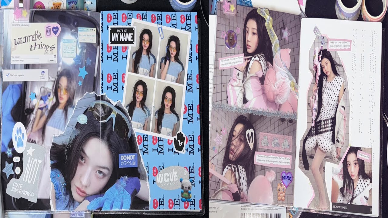 아일릿 NOT CUTE ANYMORE 앨범 이로하 & 원희 스크랩