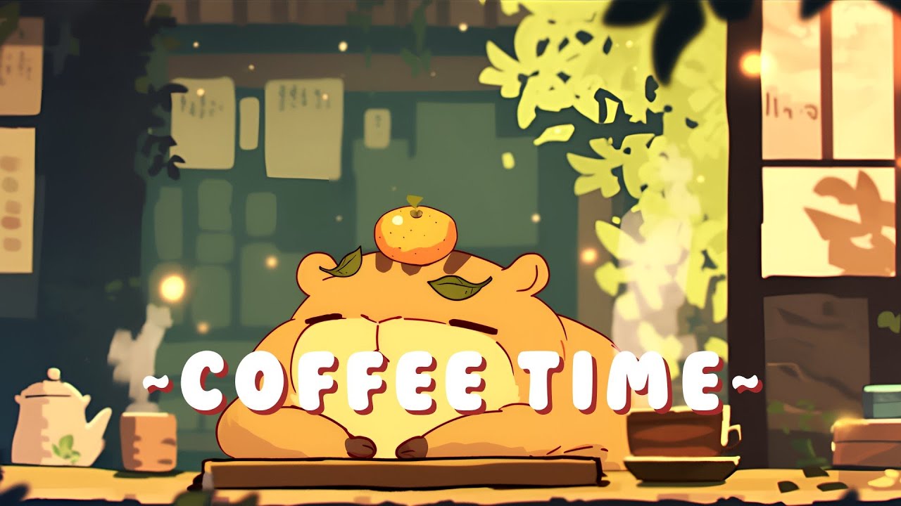 Capybara Chill Station - Calm Music for Focus & Study ~ Chill Session ~ 📚 🎵 | Background Music