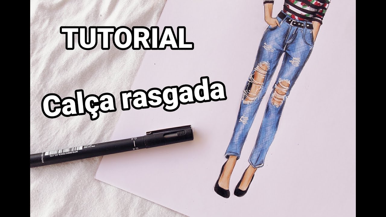 COMO DESENHAR CALÇA RASGADA | MATEANDRO