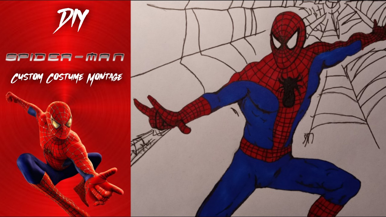 TexasWolfArt: DIY Drawing of Spider-Man Costume Montage from Spider-Man (2002)
