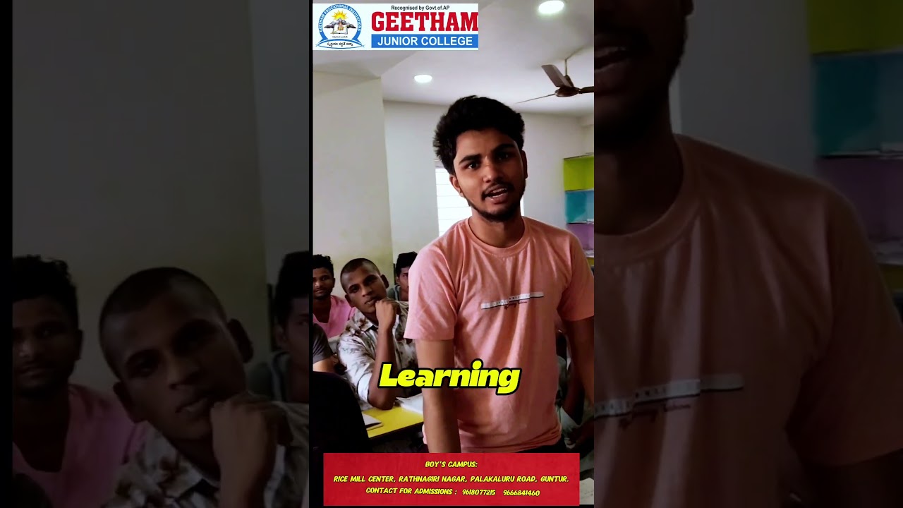 Geetham Junior College &ndash; Your Gateway to Success | #geethamcollageguntur