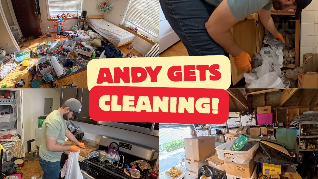 Andy Gets Cleaning | Welcome to my channel 🪣 🧽 🫧