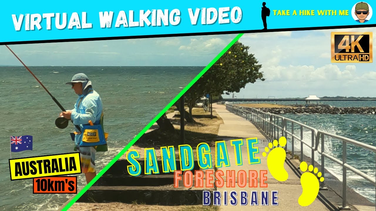 Virtual Walk | Exploring Brisbane's Bayside Beach - Sandgate