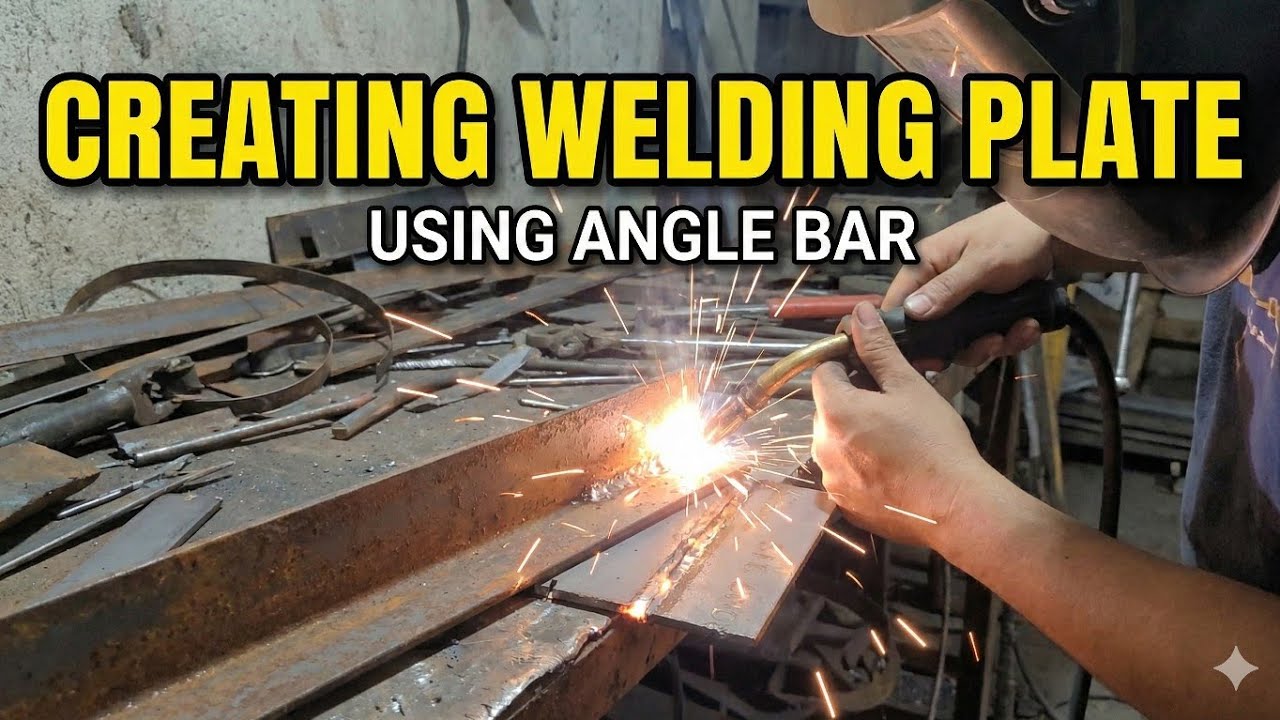 Creating  welding plate using  Angle bar 😅
