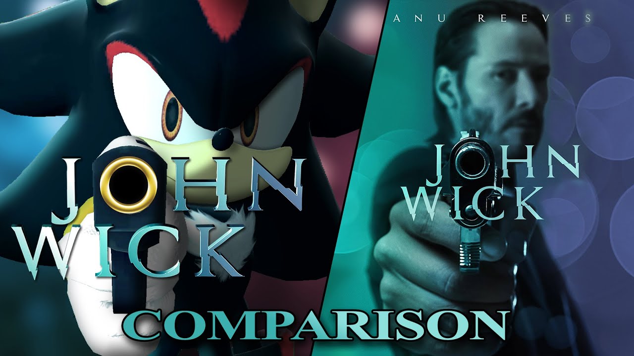 Shadow The Hedgehog in John Wick (2014) [Comparison]